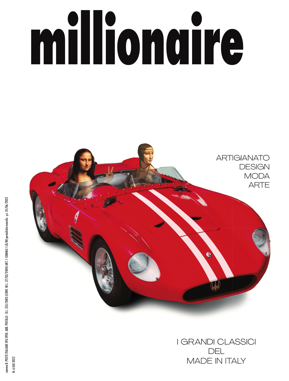 Copertina Millionaire di Giugno 2022